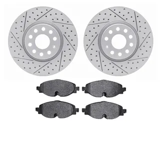 R1 Concepts WBTN1-74139 Brake Rotors - Carbon Coated - D/S W/ Euro Ceramic Pads